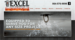 Desktop Screenshot of excelfiresprinklers.com